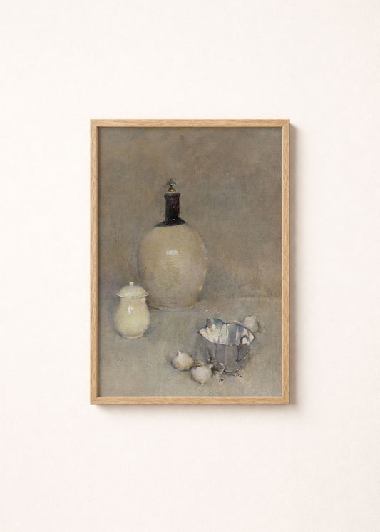 Still Life With Vase and Pots Print