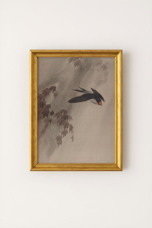 Swallow in the Rain Poster