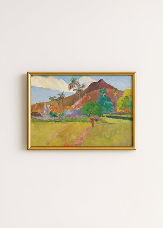 Tahitian Landscape Poster by Paul Gauguin