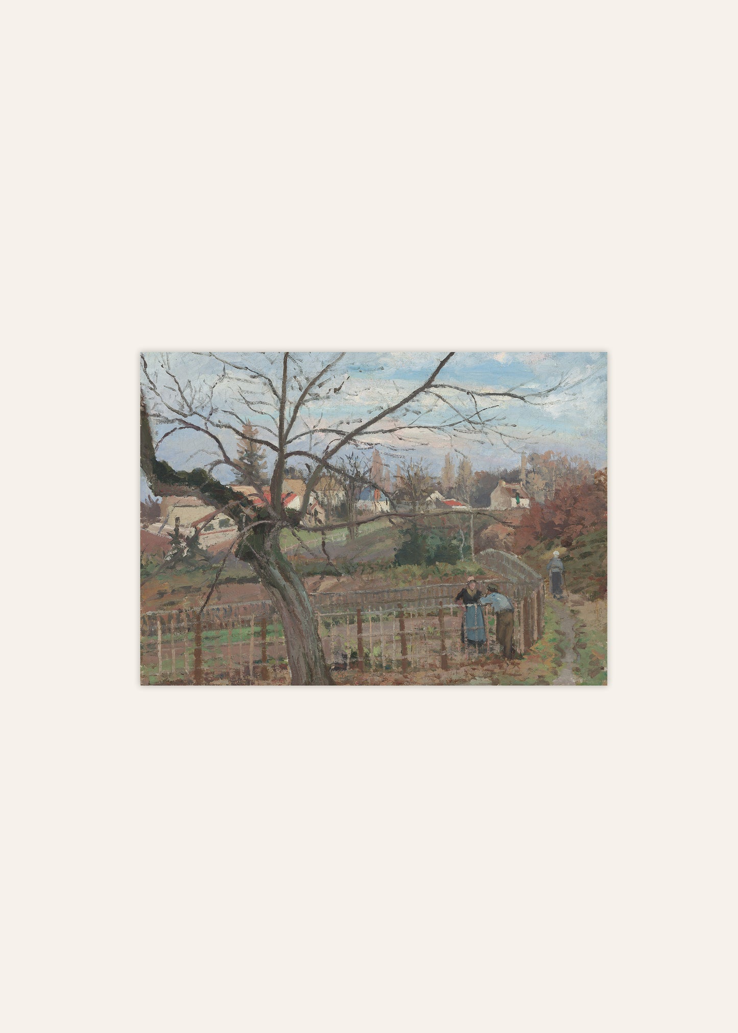 The Fence Poster, by Camille Pissarro