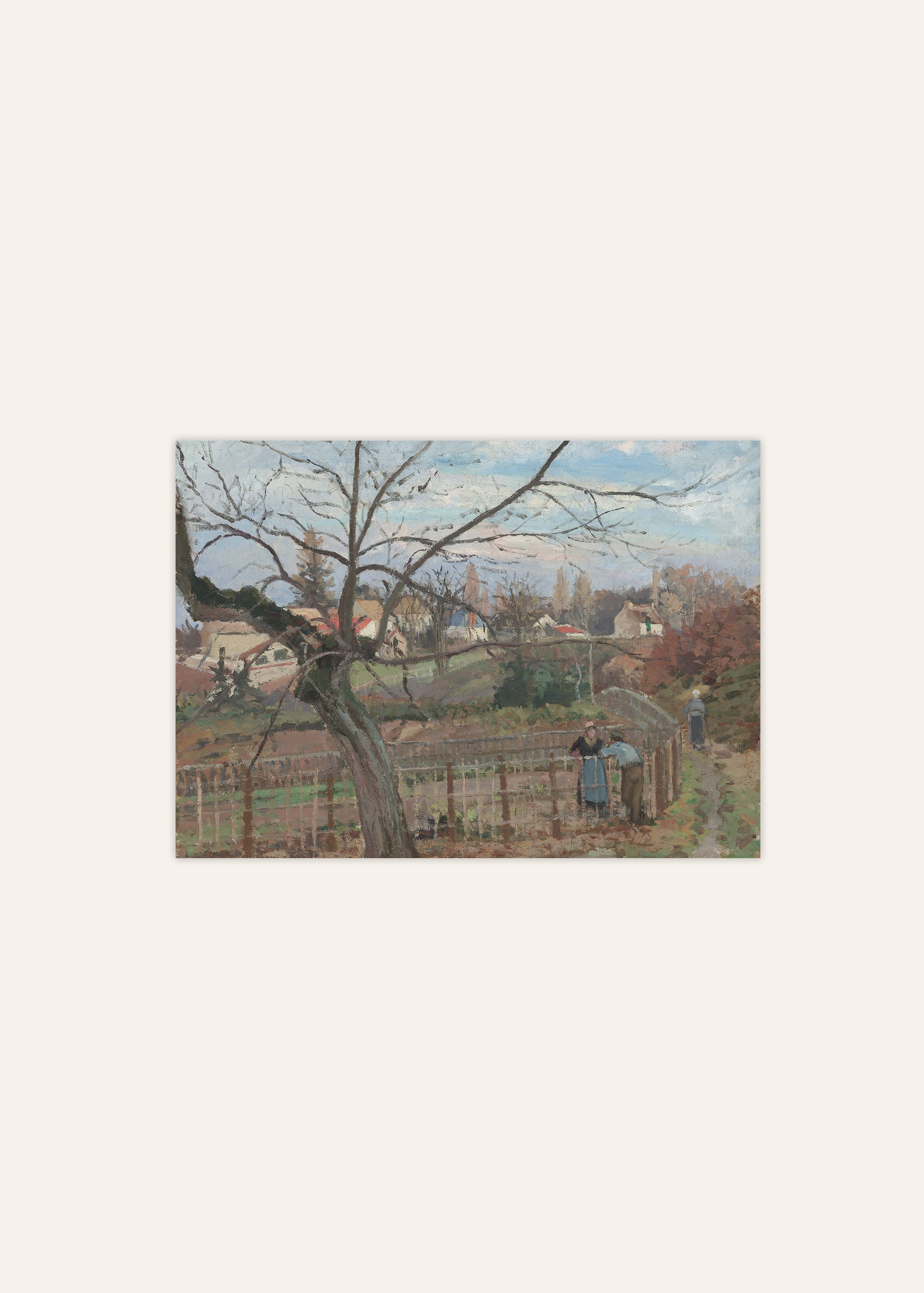 The Fence Poster, by Camille Pissarro