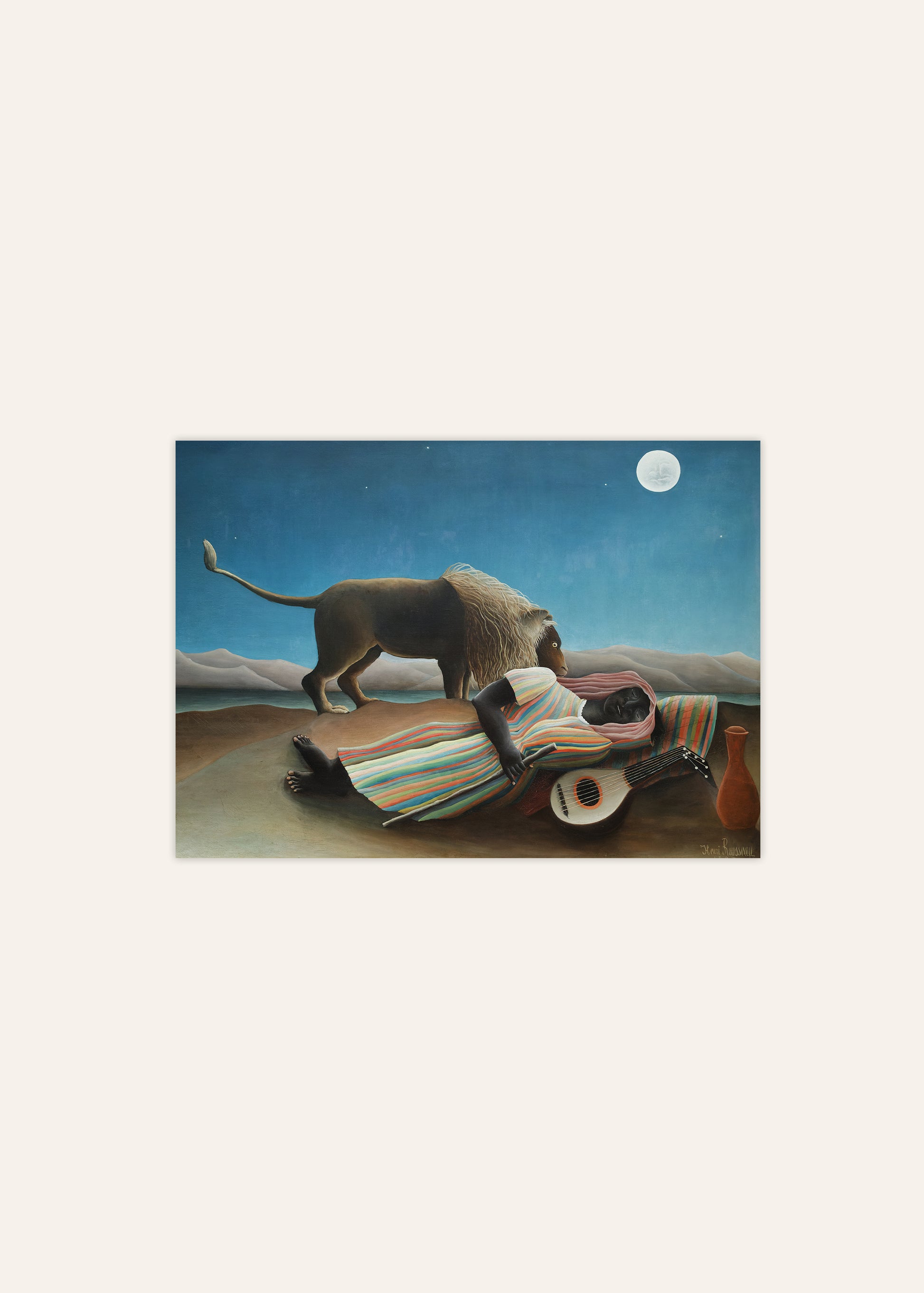 The Sleeping Gypsy Poster Henri Rousseau