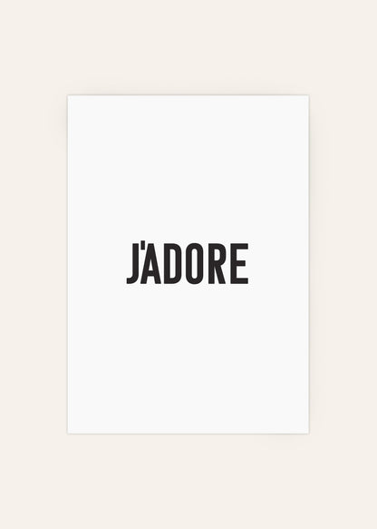 J'adore Fashion Print