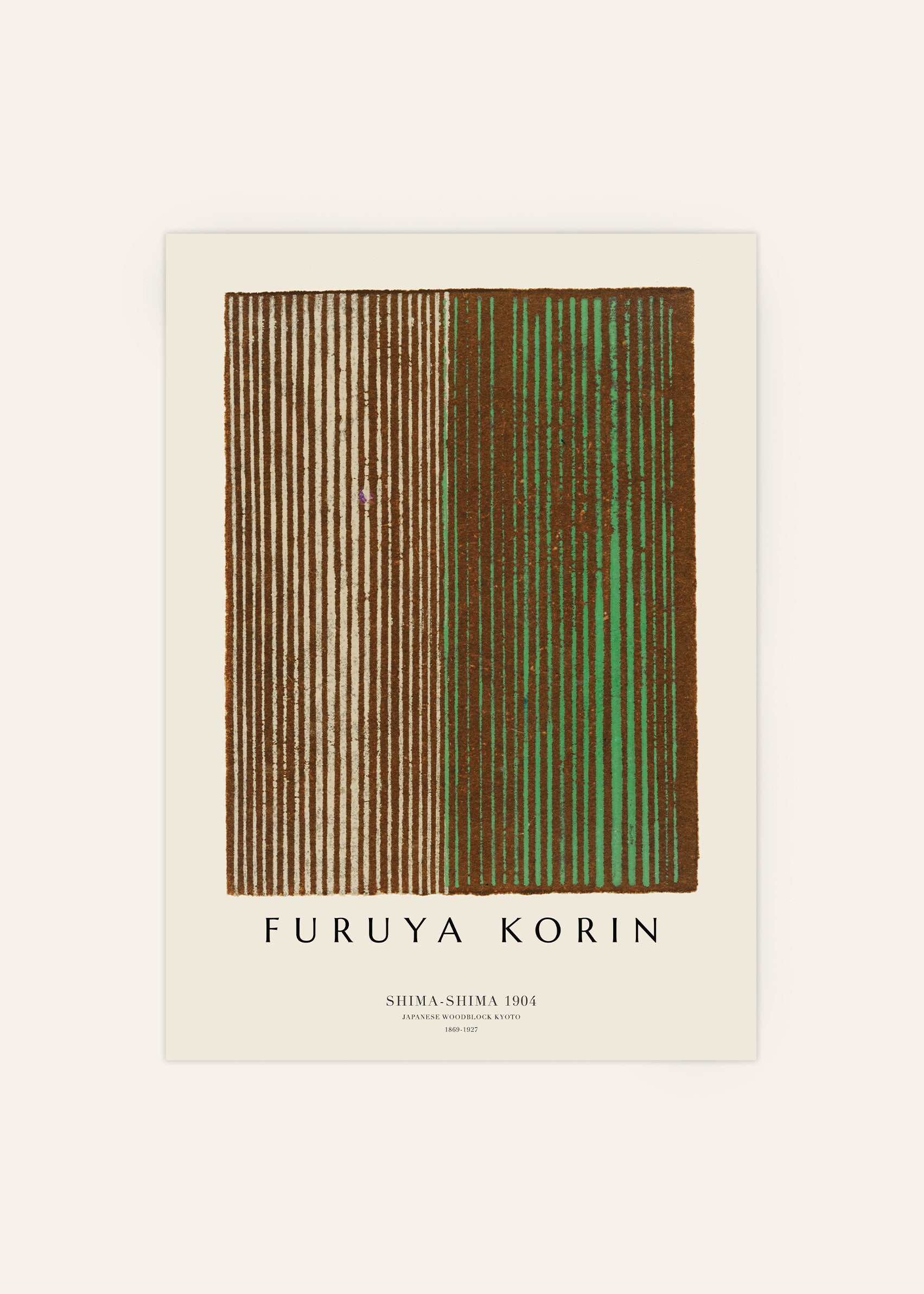 Furuya Korin Japandi Woodblock No.1 Poster