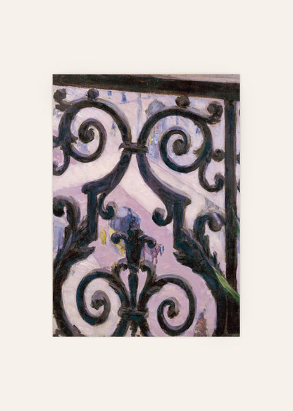View Through French Balcony Poster