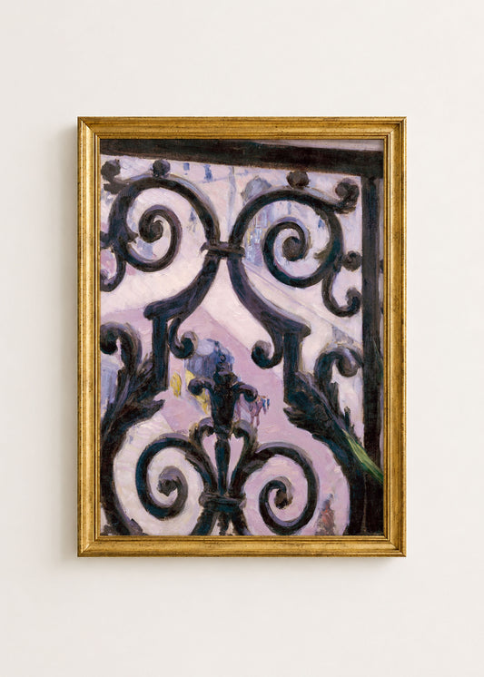 View Through French Balcony Poster