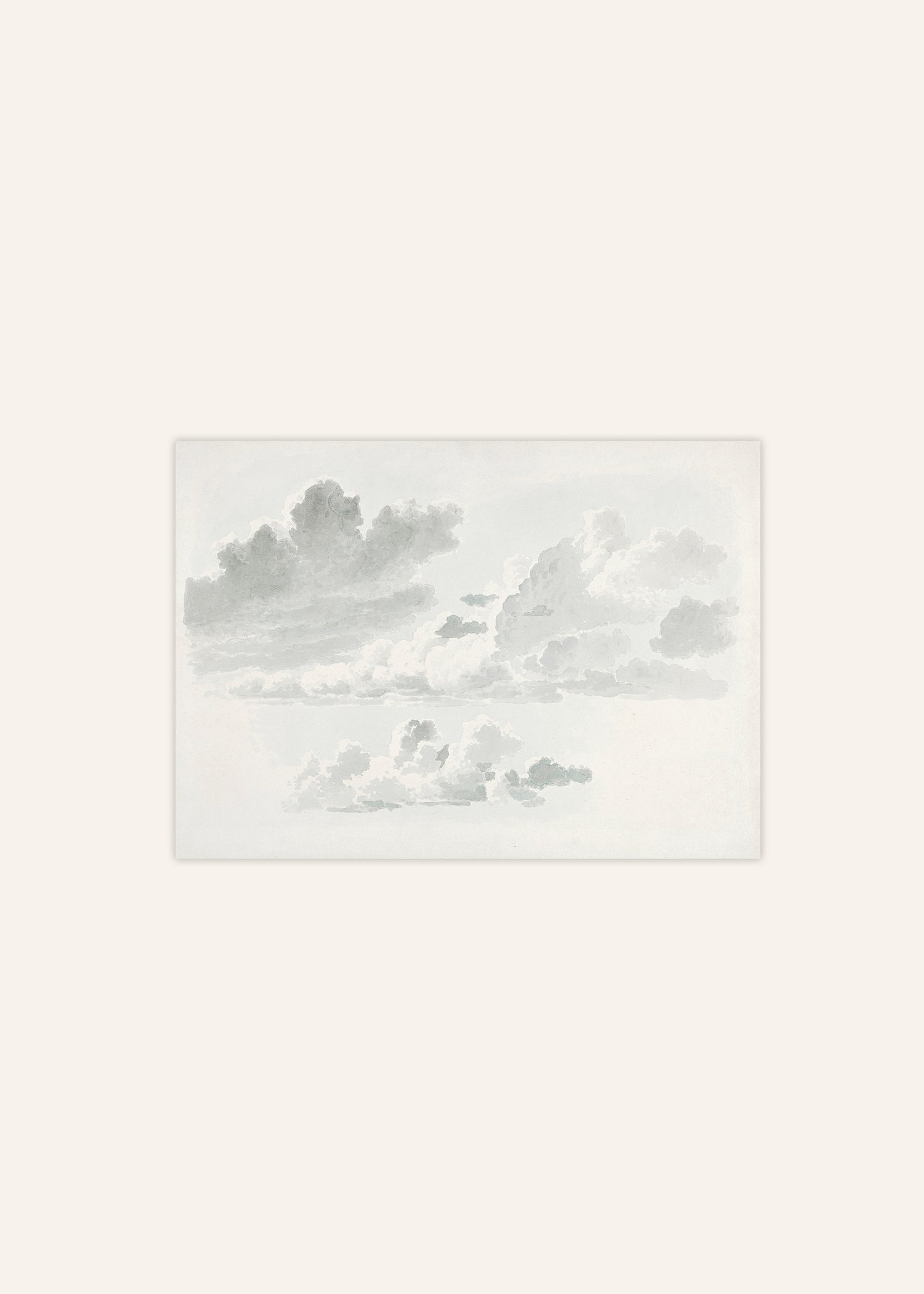 Watercolor Clouds Poster Image