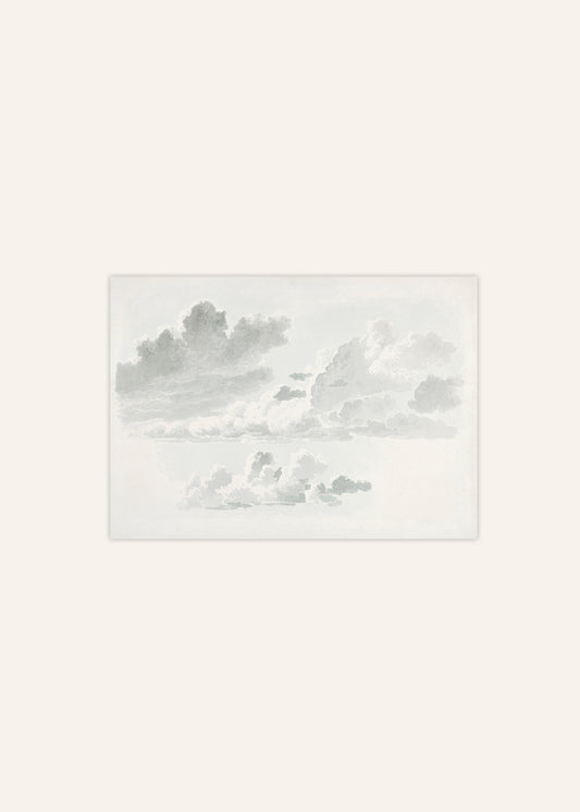 Watercolor Clouds Poster