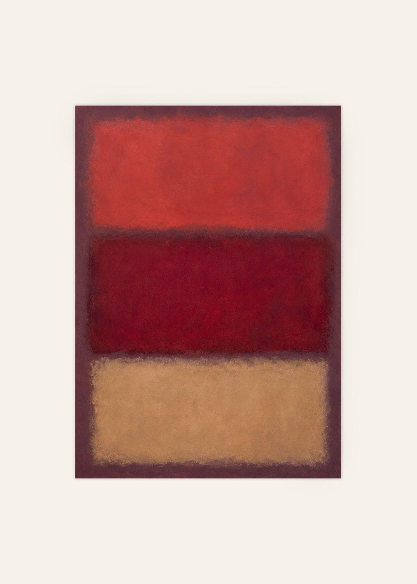 Weight of Red abstract poster