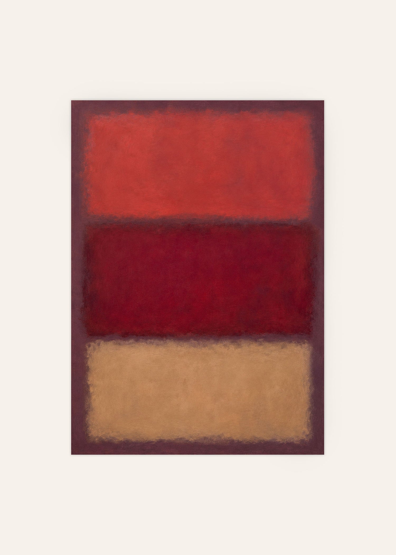Weight of Red abstract poster Image