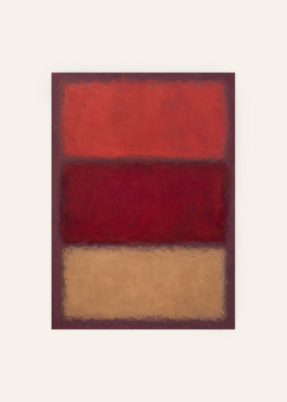 Weight of Red abstract poster