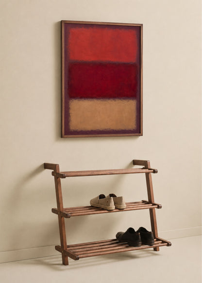 Weight of Red abstract poster