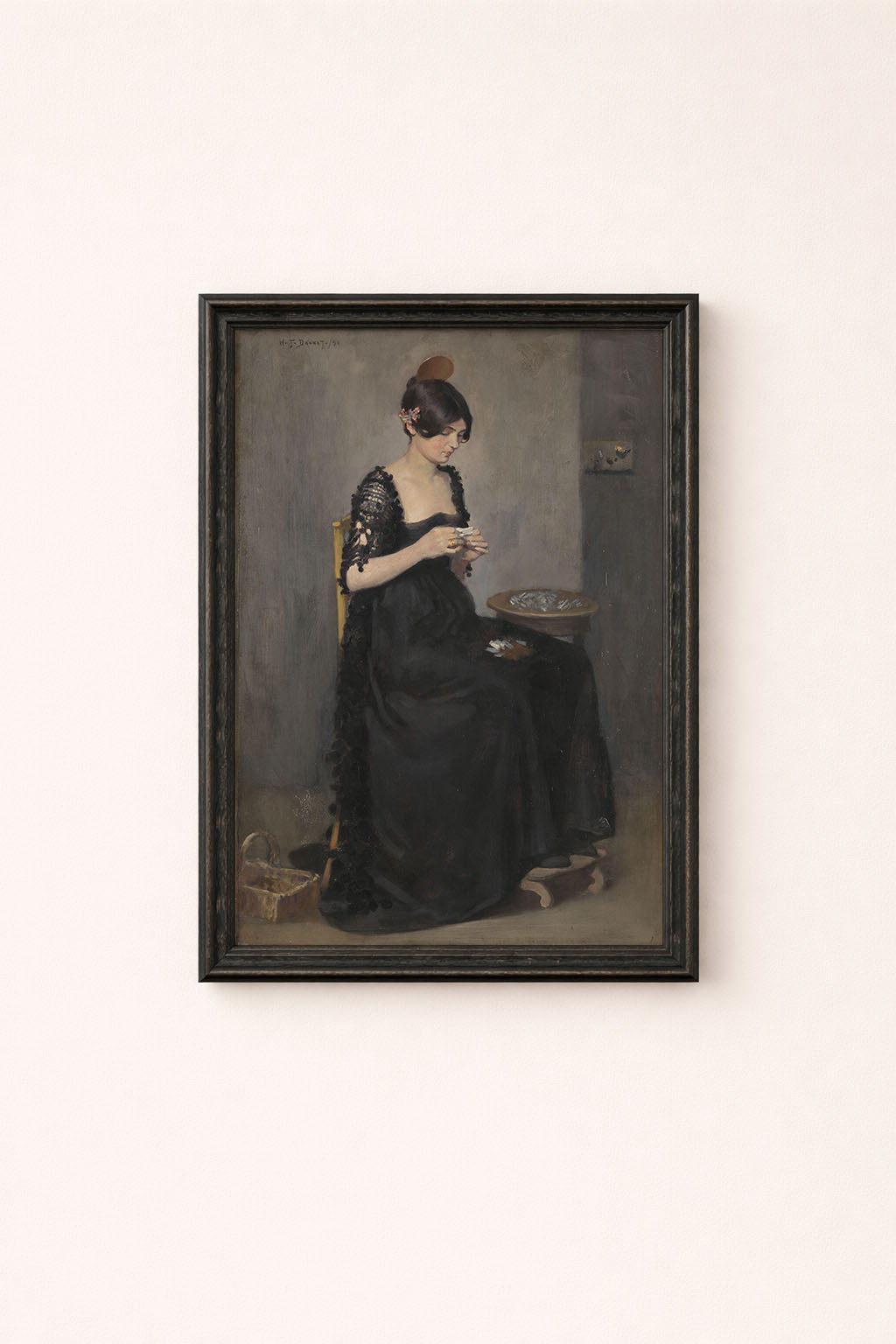 William Turner Dannat - Making Cigarettes Poster