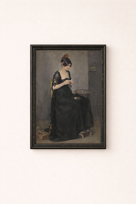 William Turner Dannat - Making Cigarettes Poster