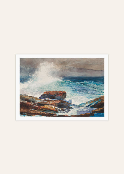 Winslow Homer - Incoming Tide Scarboro Maine Poster