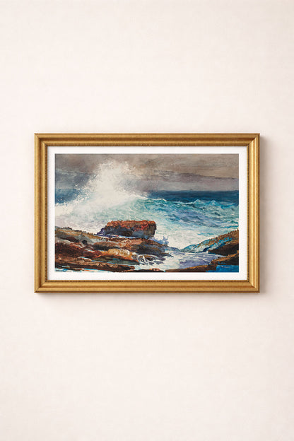 Winslow Homer - Incoming Tide Scarboro Maine Poster