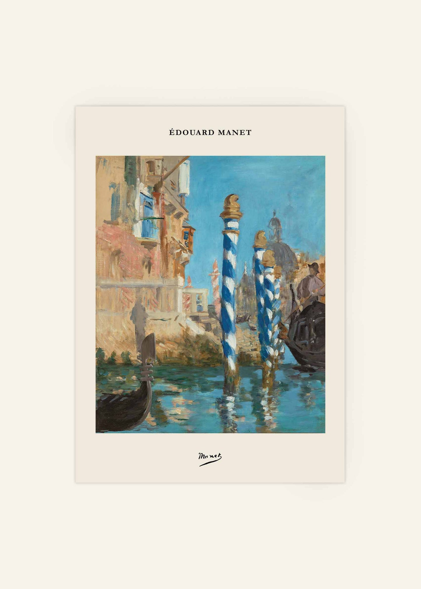 Édouard Manet - Le Grand Canal Poster