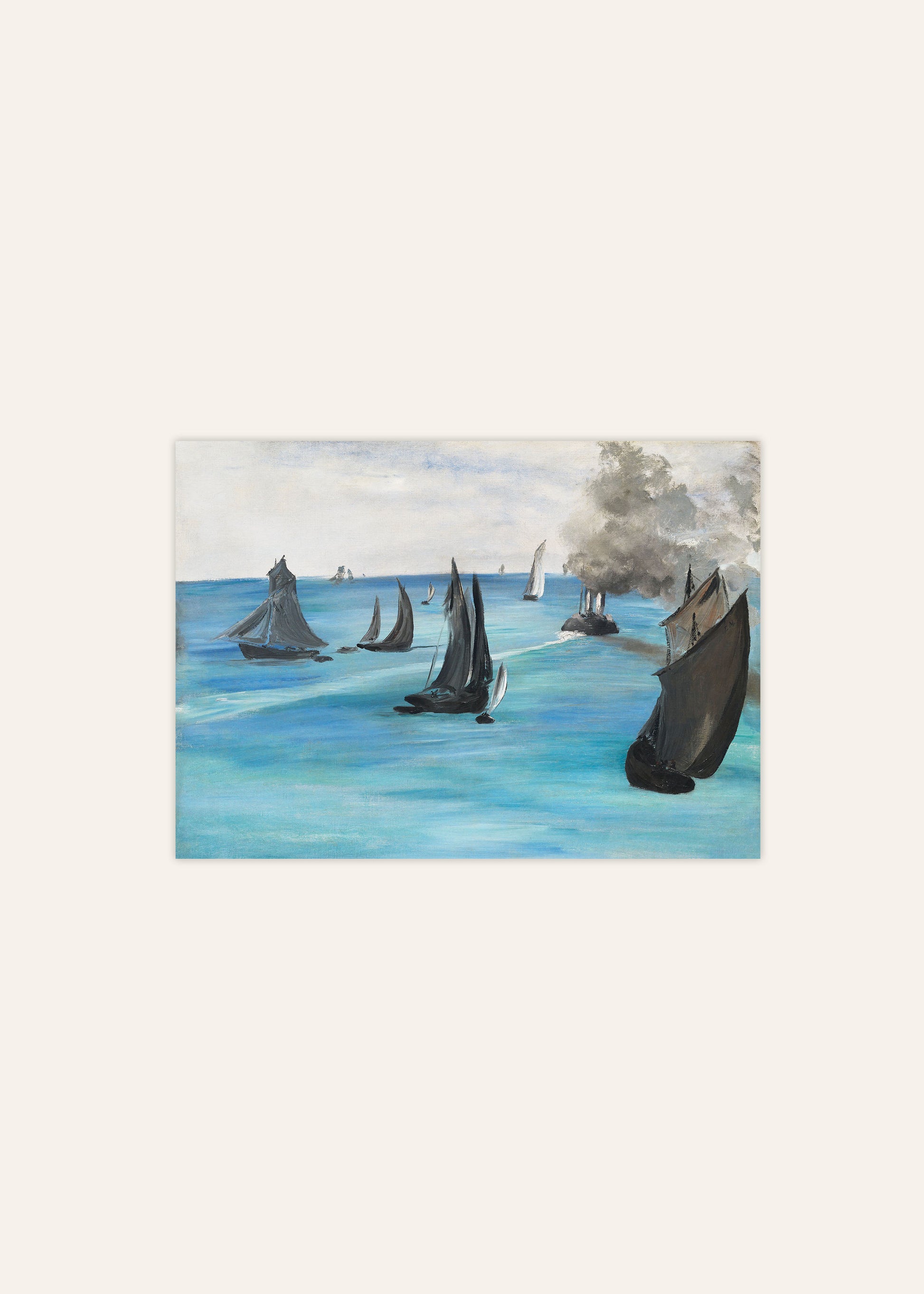 Édouard Manet Vue de mer Temps Calme Poster