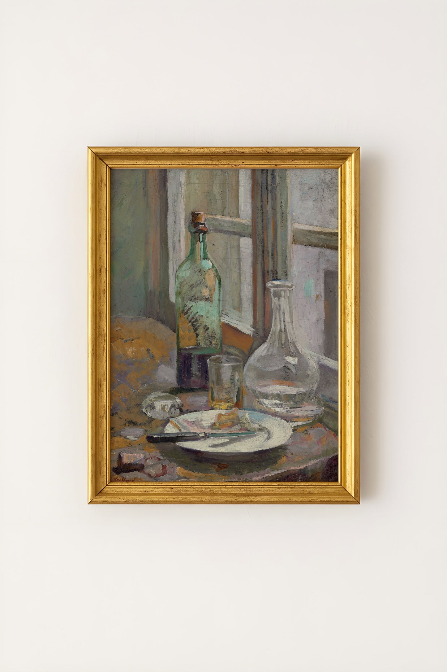 Édouard Vuillard - Nature Morte Avec Bouteille et Carafe Poster