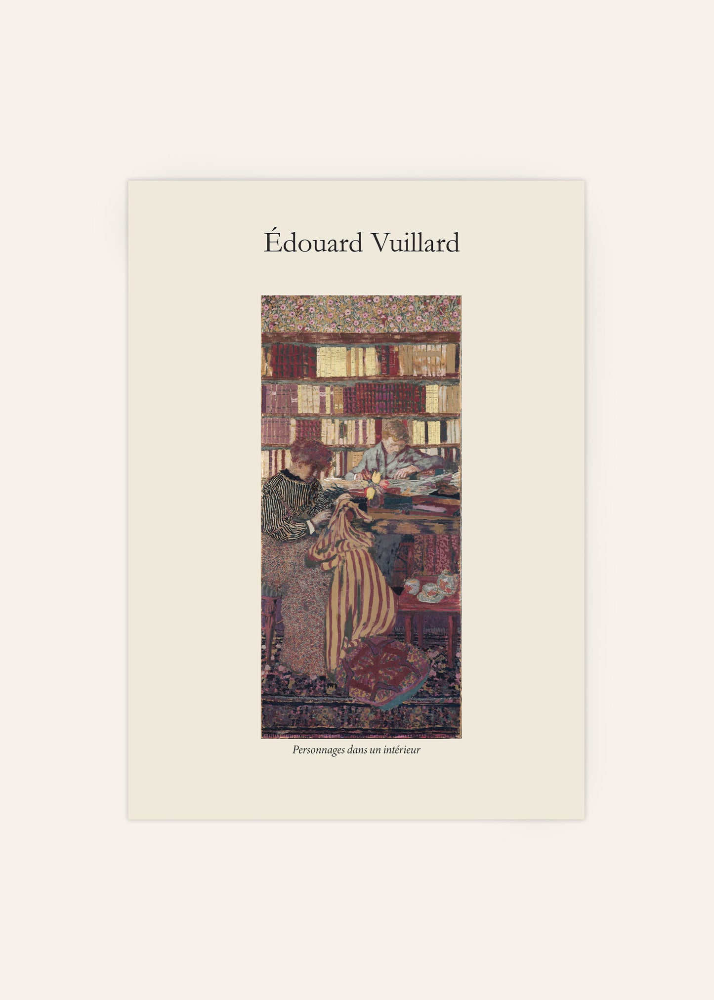 Édouard Vuillard - Personnages Dans un Intérieur Poster