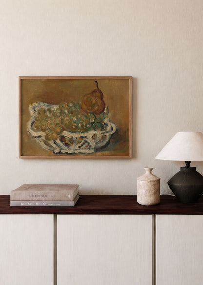 Grapes and Pear Still Life