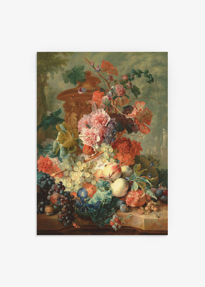 Jan van Huysum - Fruit Piece 1722 Print