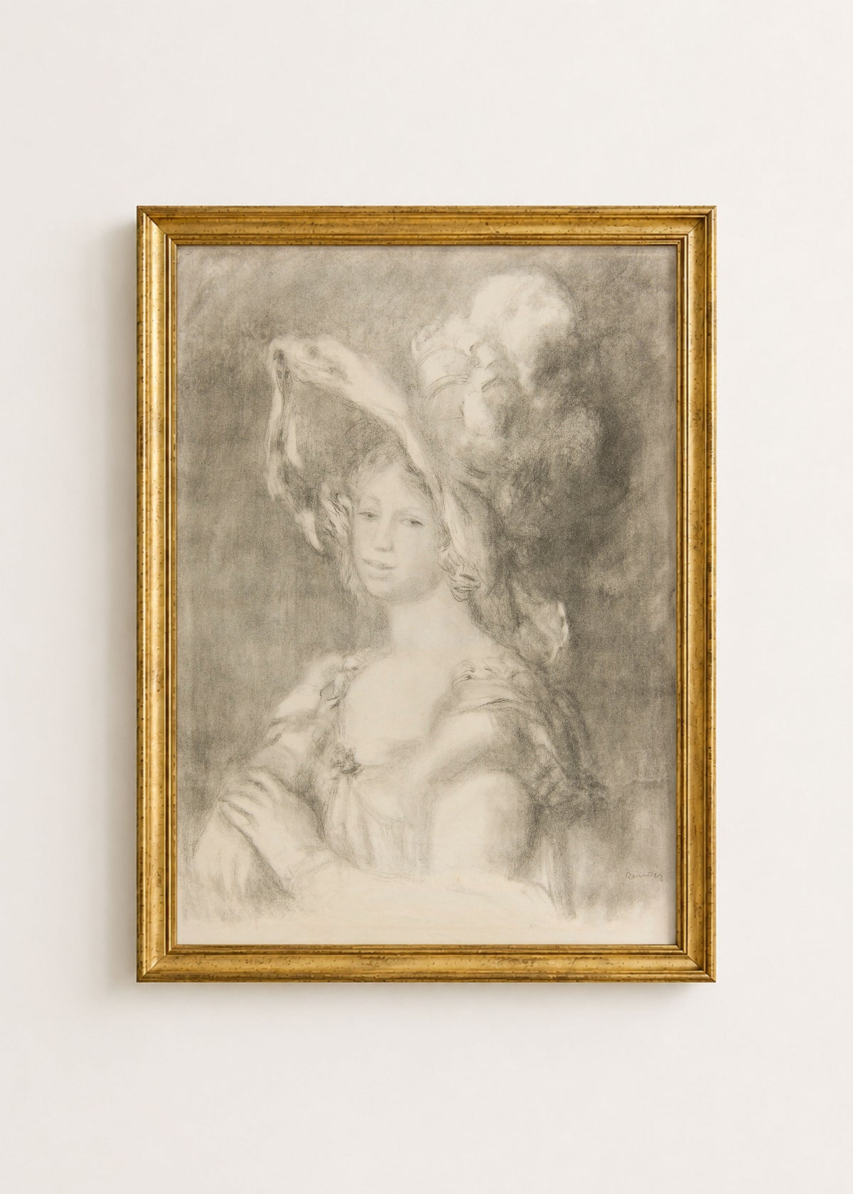 Pierre-Auguste Renoir - Mademoiselle Dieterle Poster