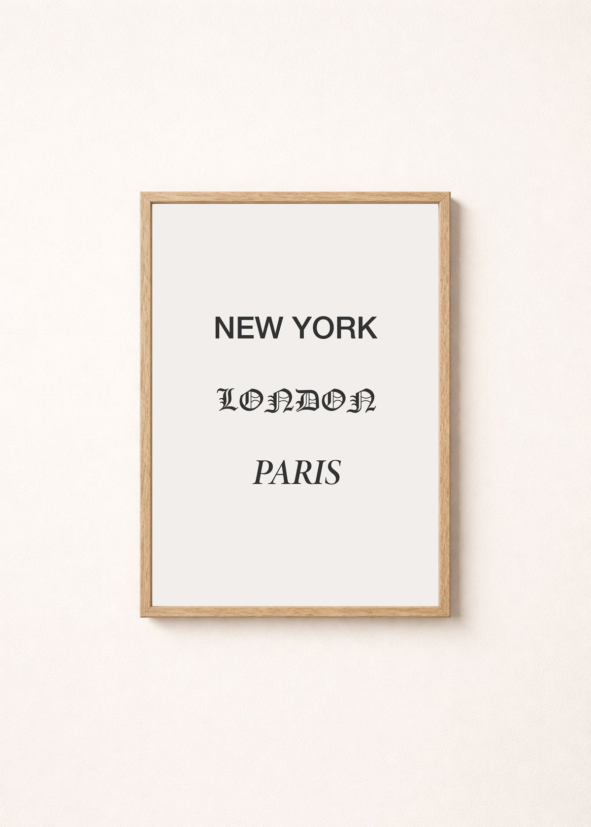 Major Cities Art Print