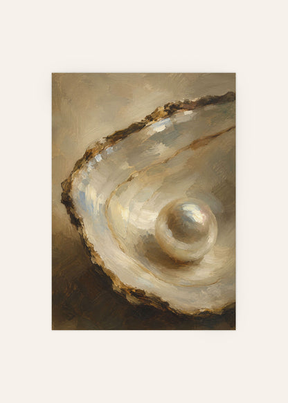 Pearl in Shell Poster