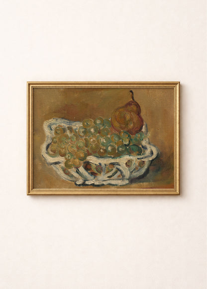 Grapes and Pear Still Life