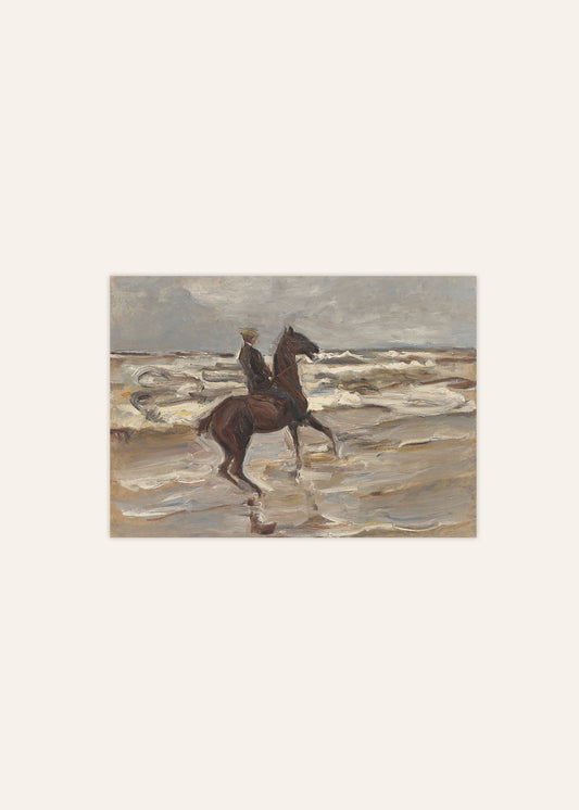 Max Liebermann - Rider On The Beach Poster