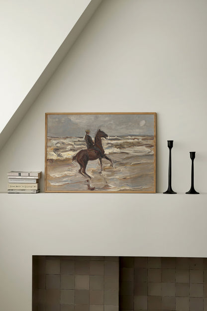 Max Liebermann - Rider On The Beach Poster