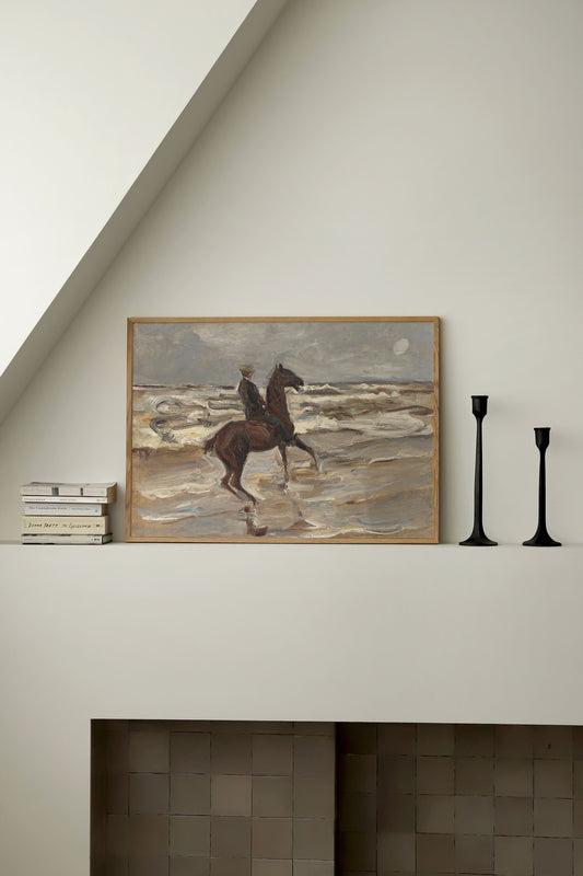 Max Liebermann - Rider On The Beach Poster