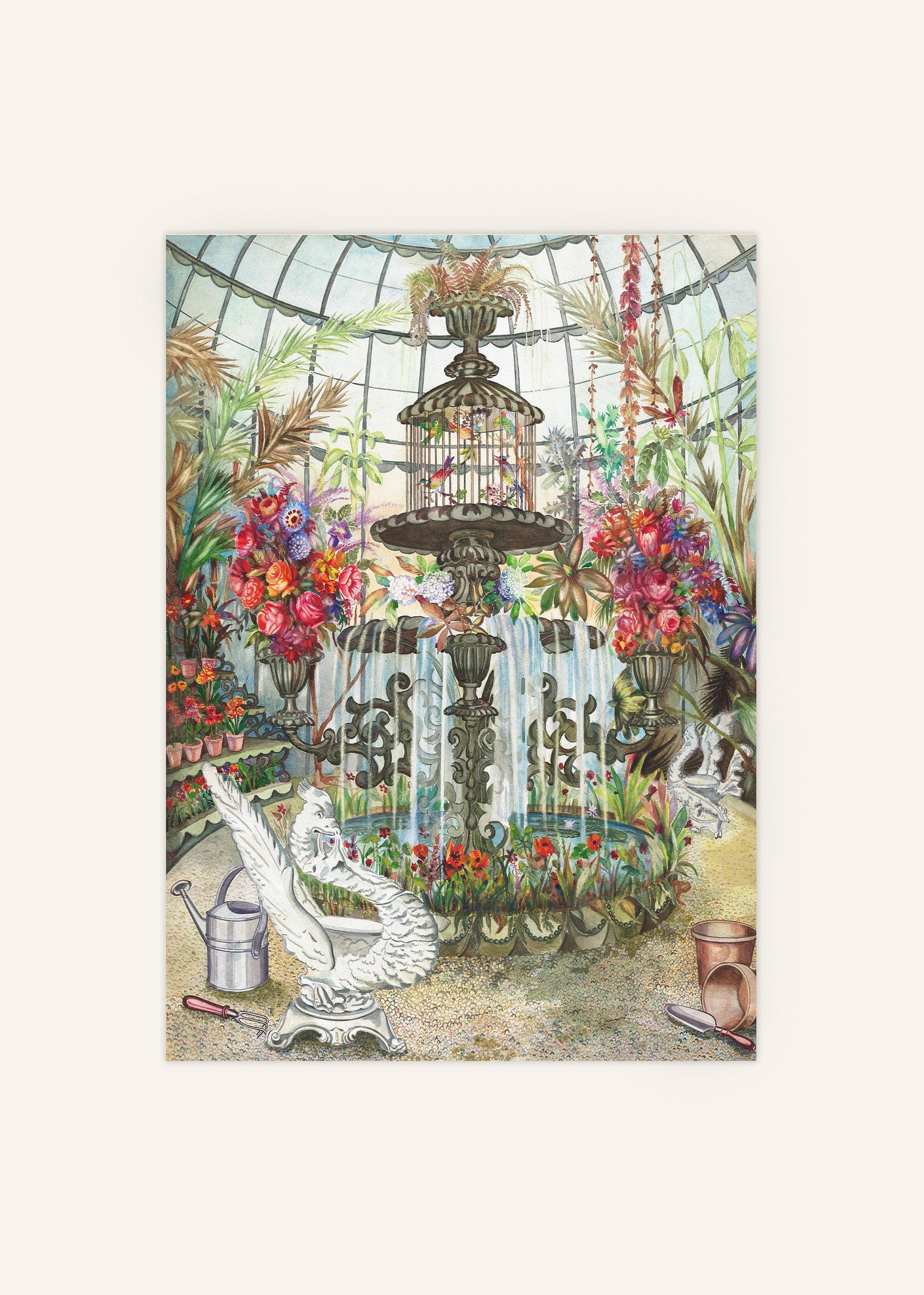 Conservatory Fountain Poster