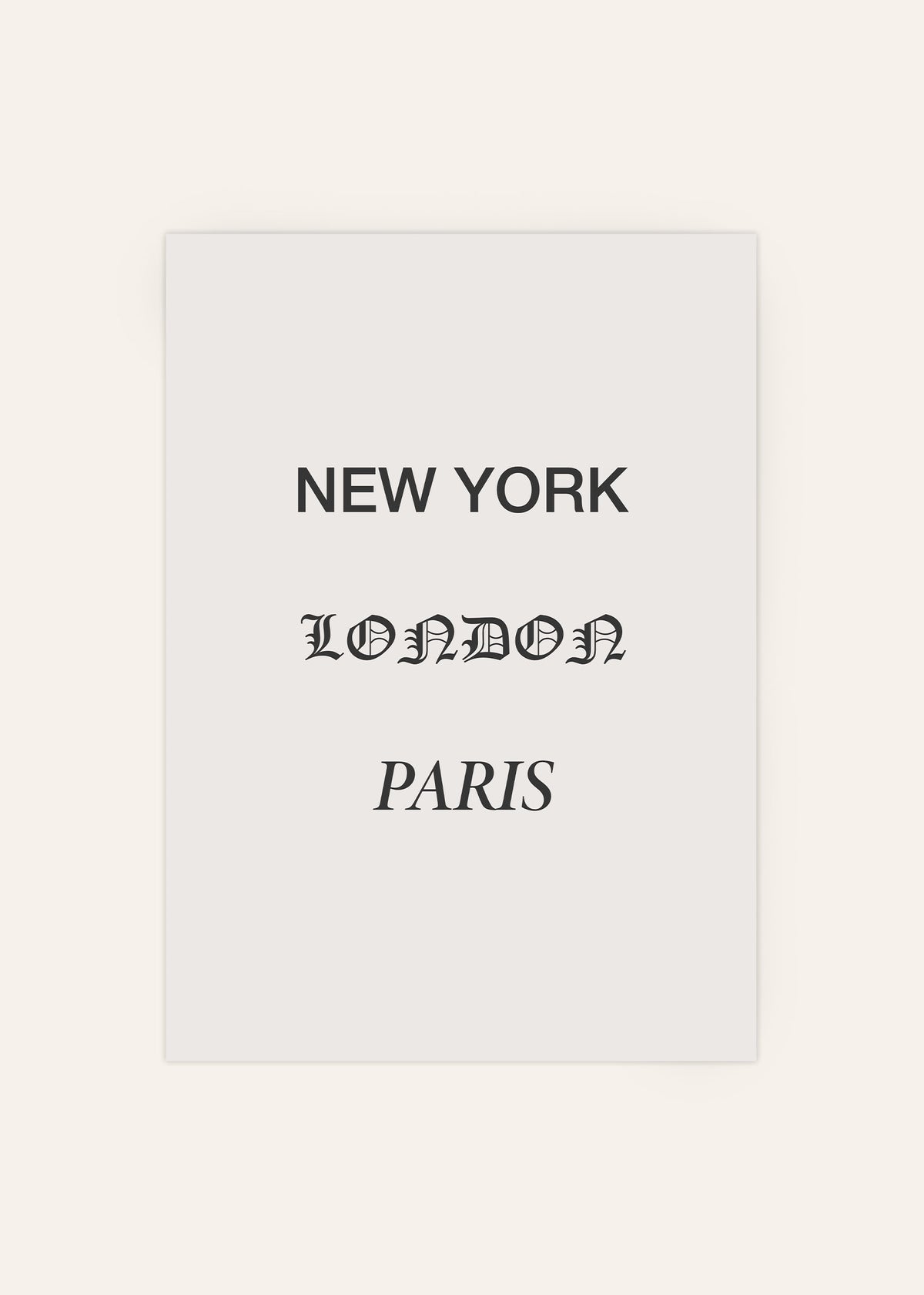 Major Cities Art Print