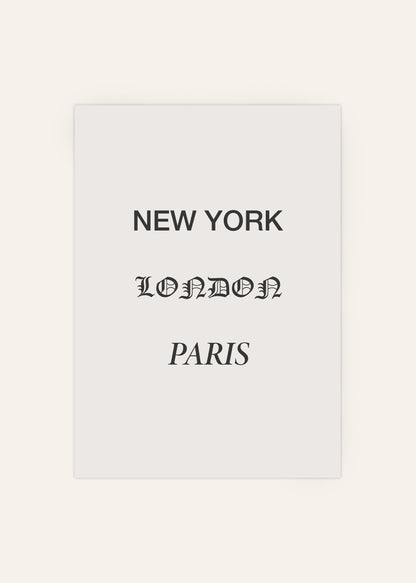 Major Cities Art Print