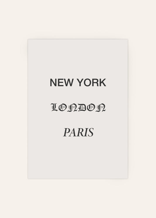 Major Cities Art Print