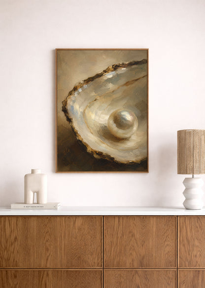 Pearl in Shell Poster