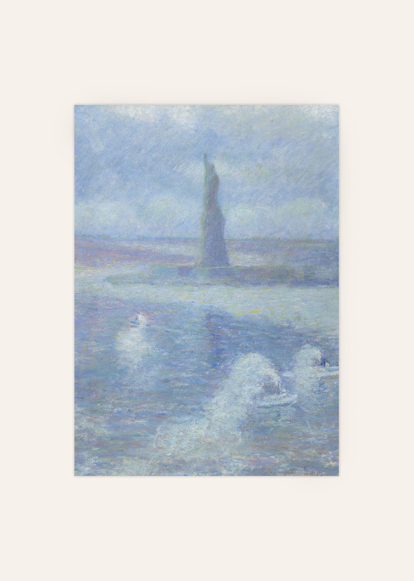 Statue of Liberty, N.Y. in Mist Poster