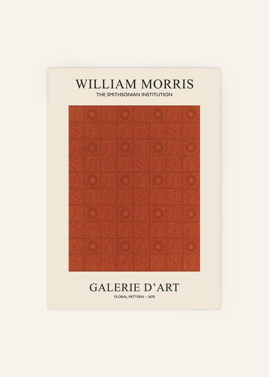 William Morris - Floral Pattern 1870 Poster
